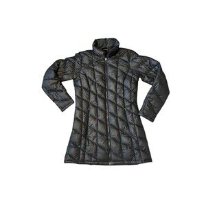 Patagonia Quilted Parka Goose Down Puffer Jacket Long Black Women’s Size Medium